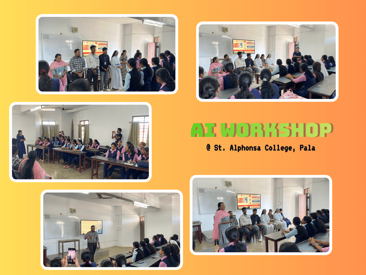 EduAI 3.0 AI Chatbot Workshop at Alphonsa College